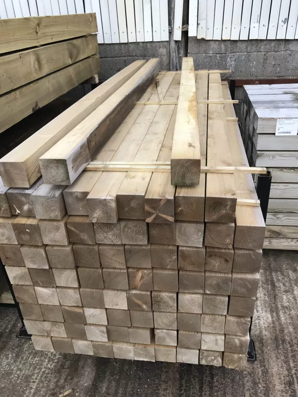 100x100mm Treated Fence Post