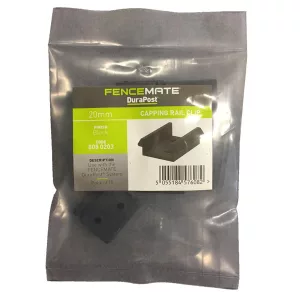 Durapost Capping Rail Clips 20mm (Bag of 10)