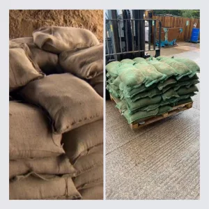 Rotproof Hessian Sandbag - FULL