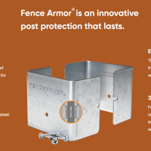 4"x4" Fence Armor - Post Trimmer Guard
