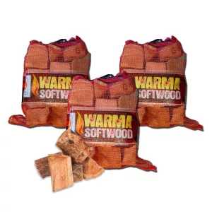 3 Nets of Kiln Dried Softwood Logs
